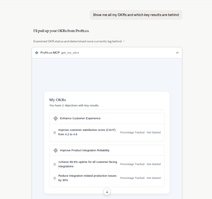 Step 3: Start Using Profit.co in Claude screenshot 3
