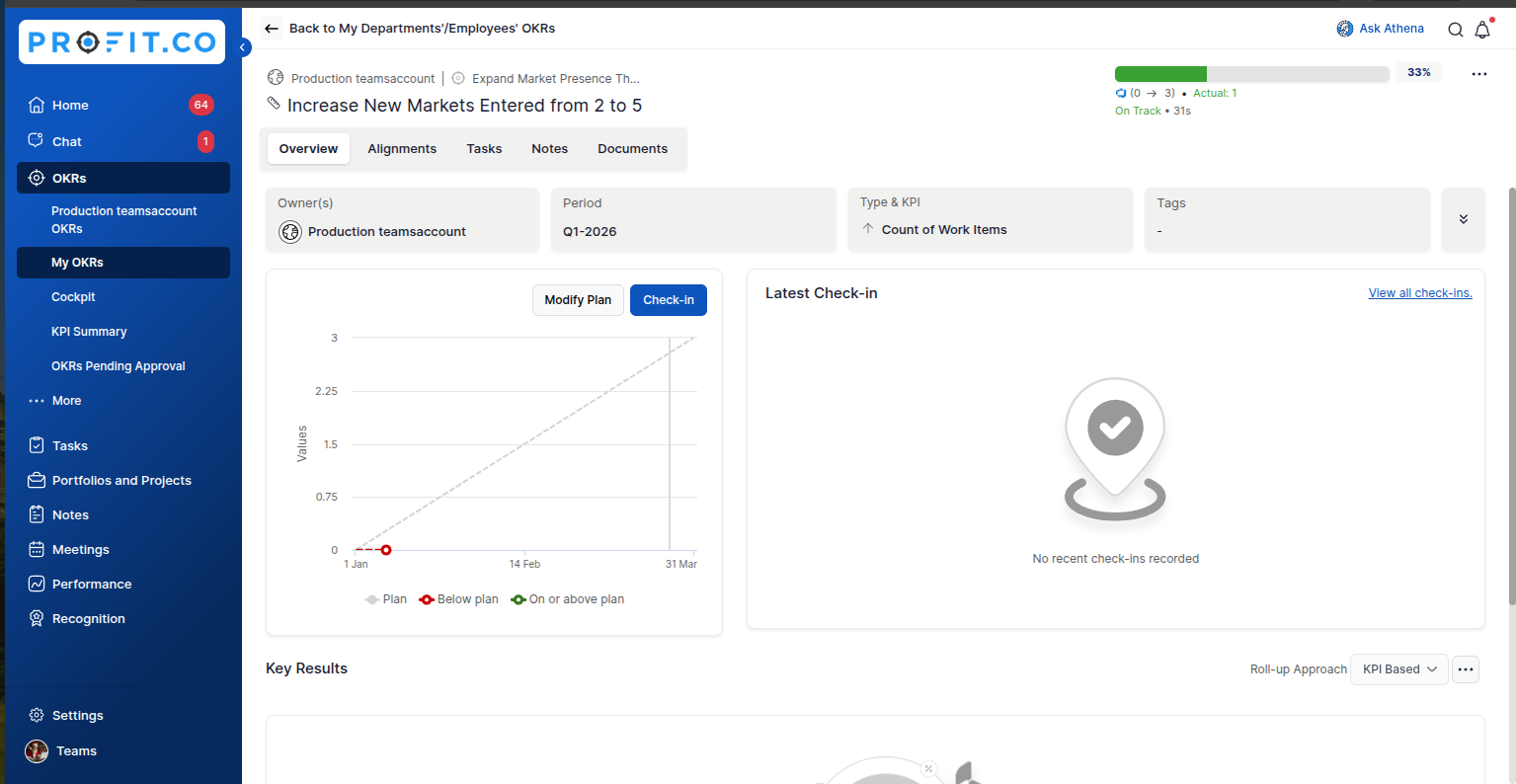 To track the DevOps issue Progress as an Existing Key Result screenshot 4