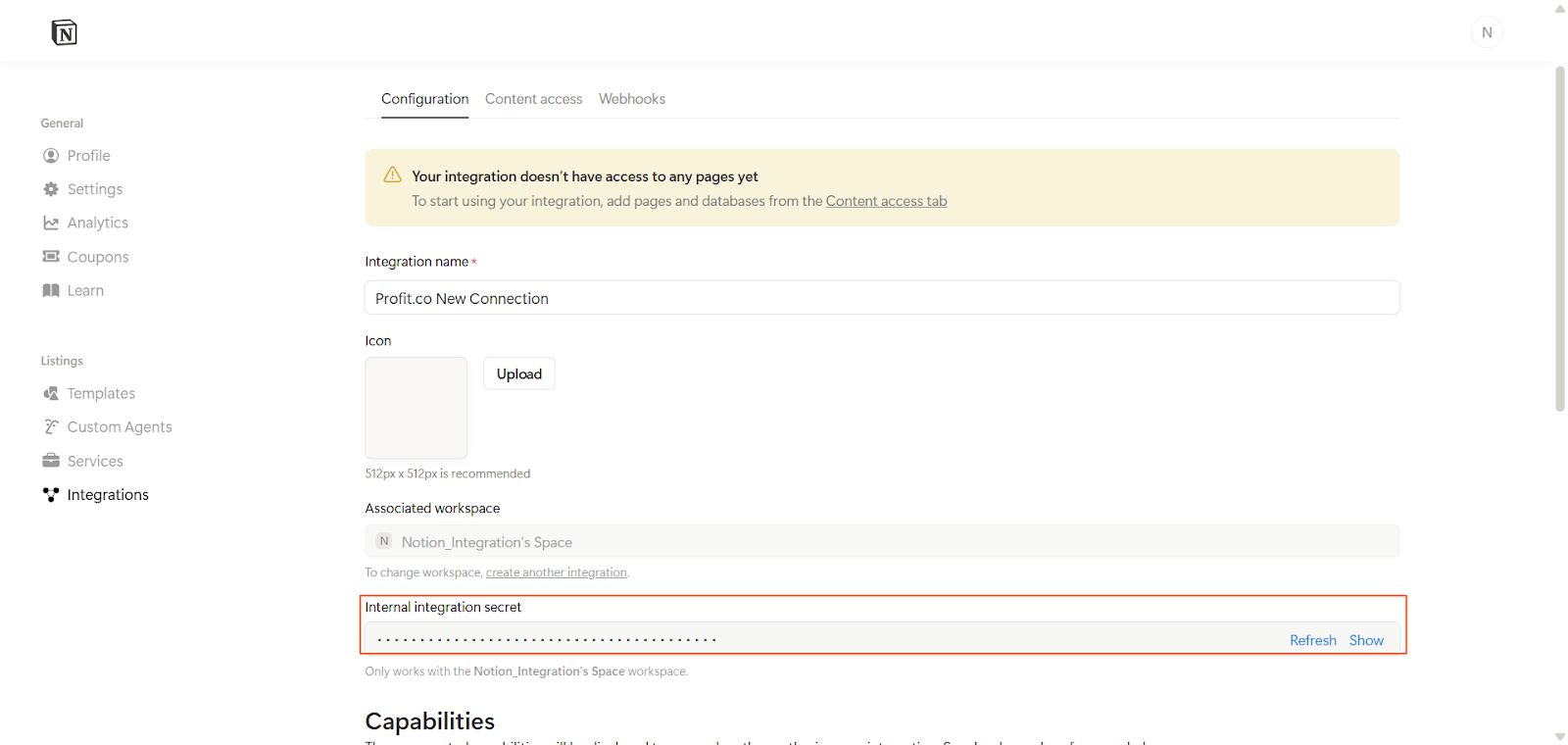 Generate the Secret Key: screenshot 5