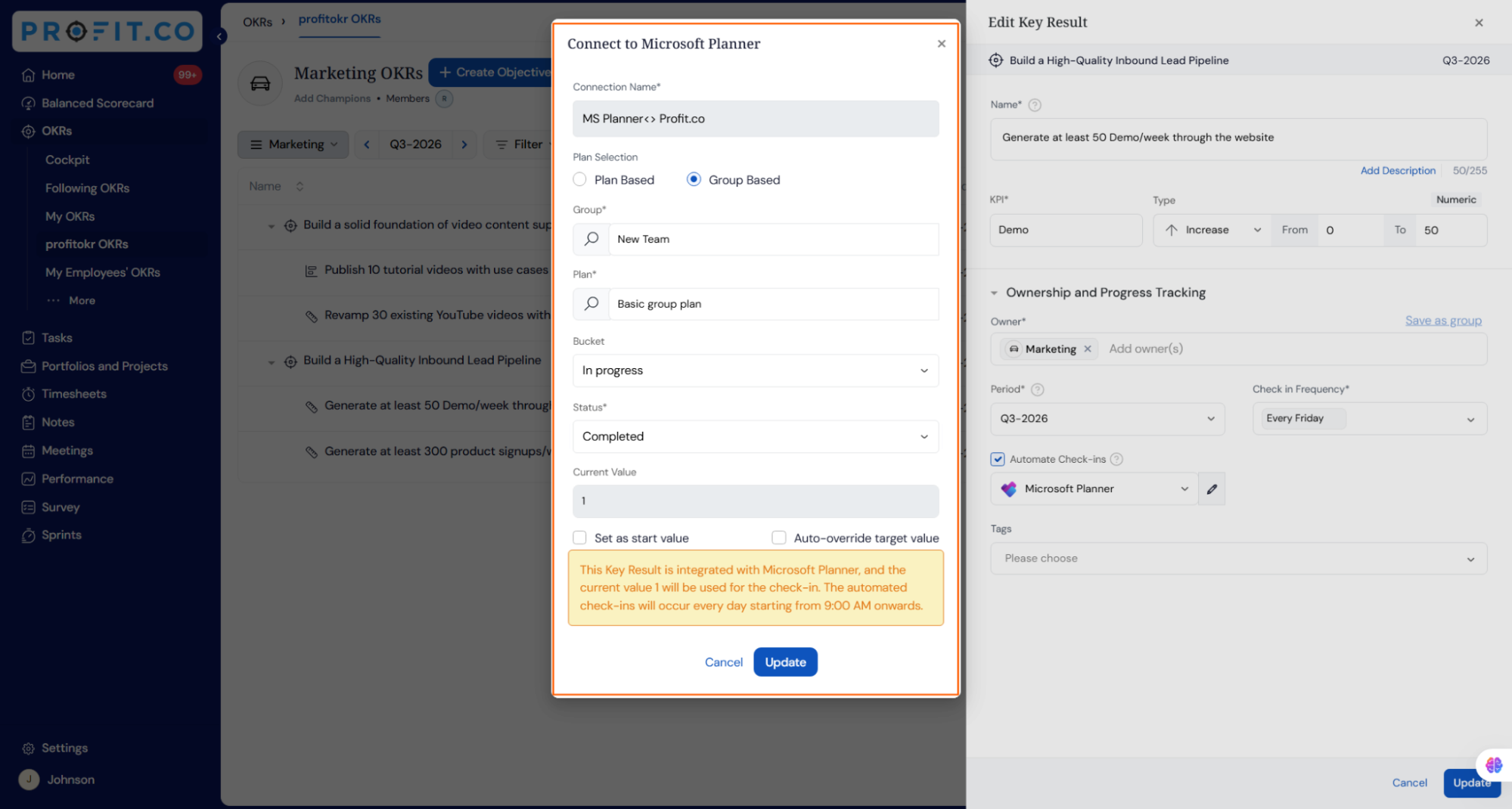 KPI-Based Key Results screenshot 3