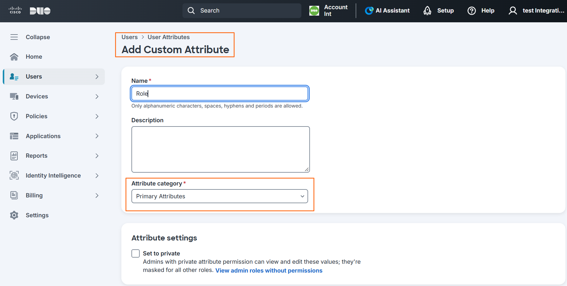 2. Create the custom attribute screenshot 2