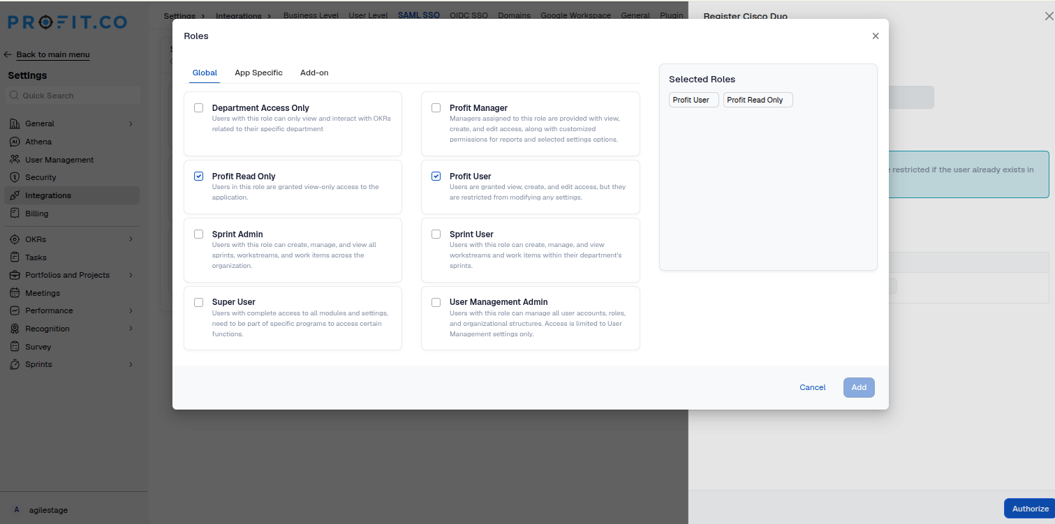 Sync Selected Roles screenshot