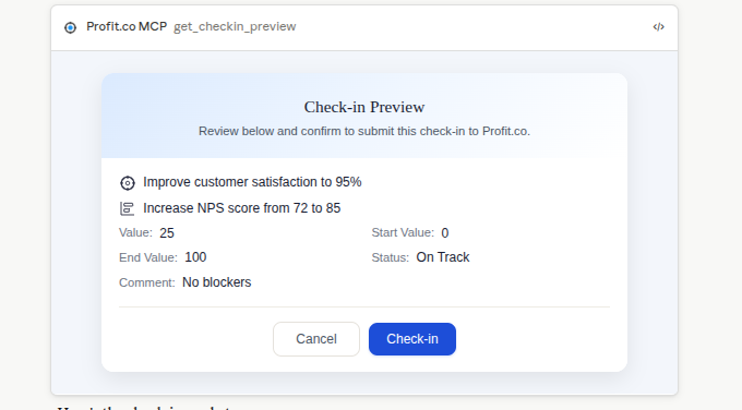 3. Perform Check-In screenshot 1