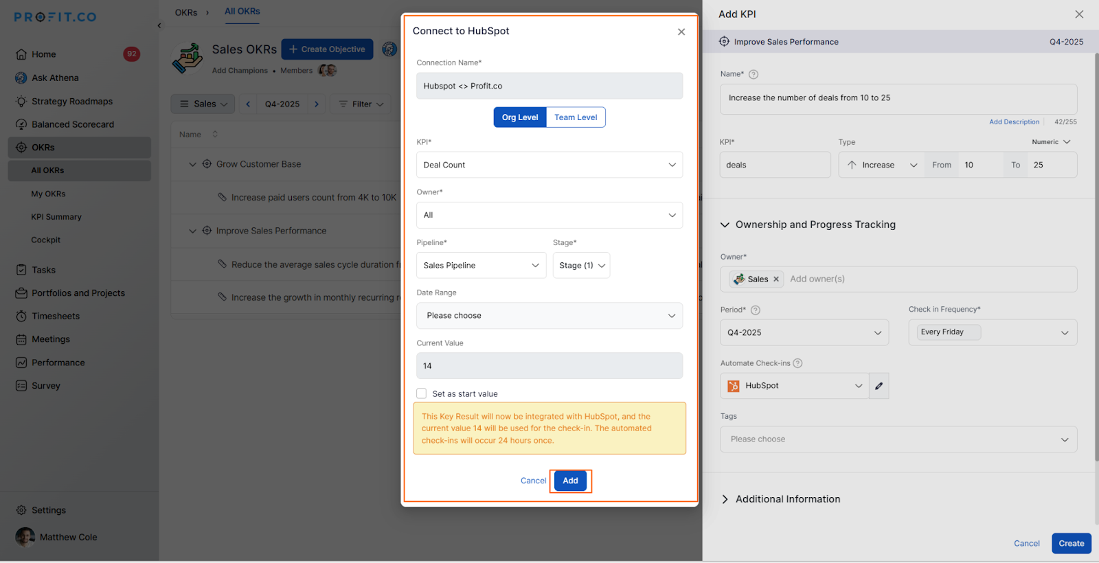 Org Level Configuration screenshot